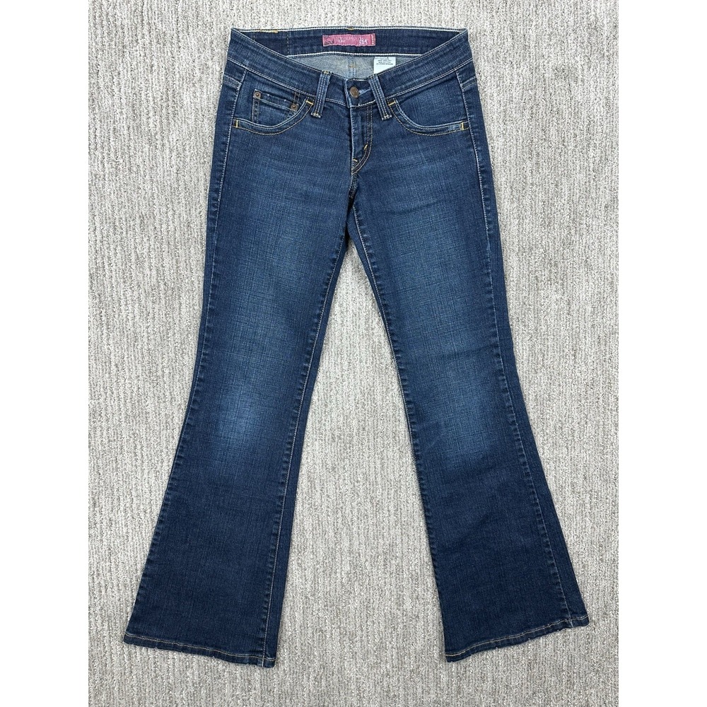 Levi's 524 Women's Too Superlow Flare Blue Jeans - Size 3 Medium (29x31.5)